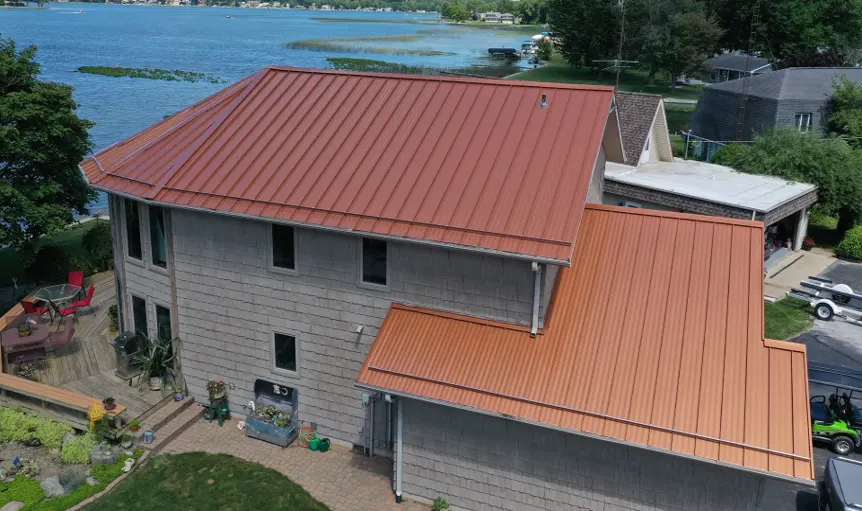 Tarping and dry-in on a Martinsville commercial roof